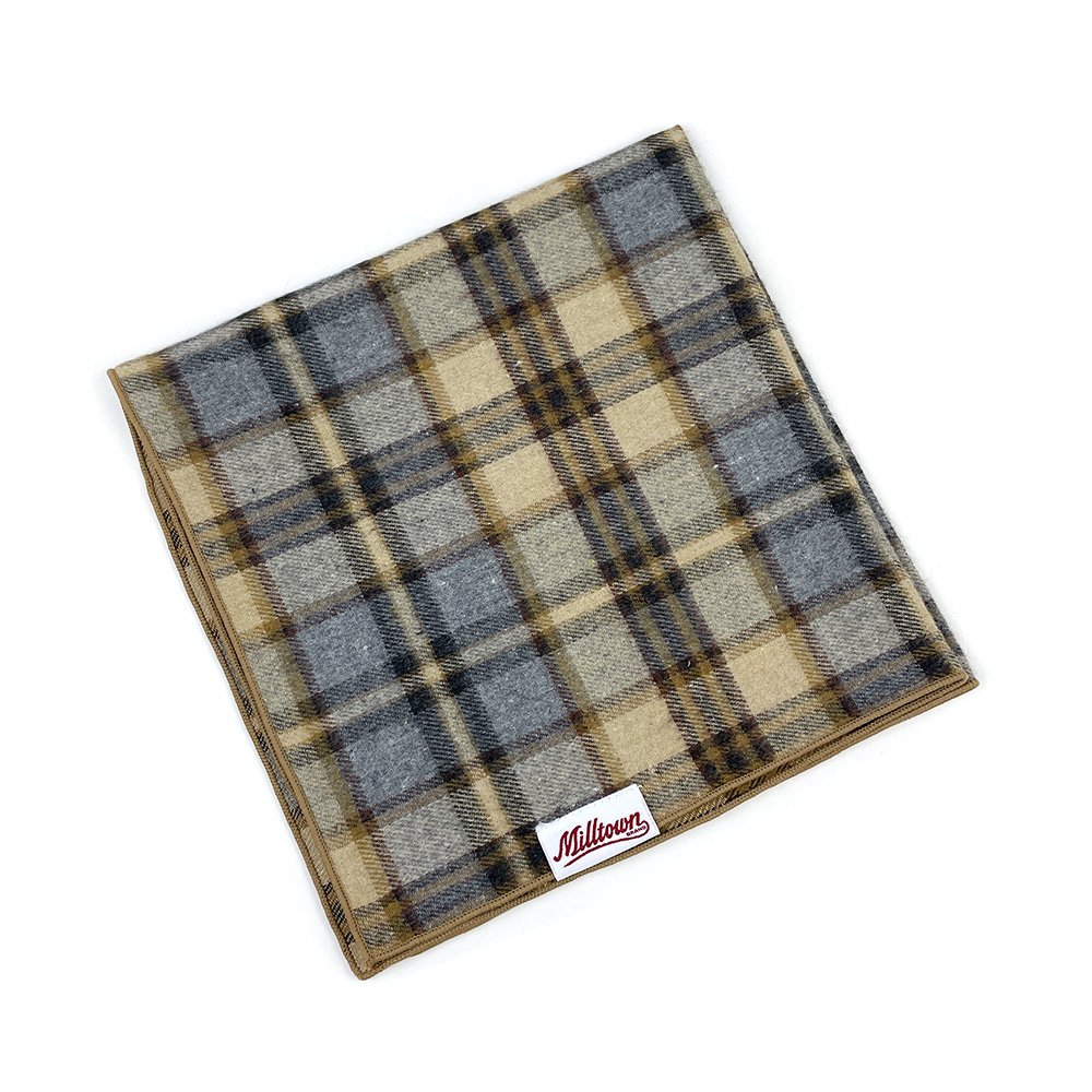 Square Dog Bandana - Wheat Field Plaid