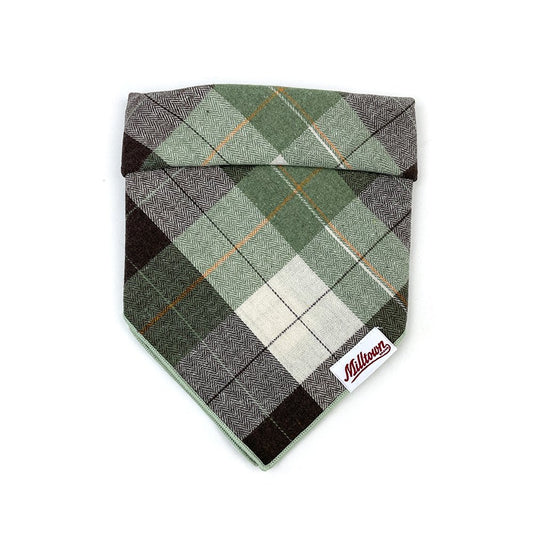 Square Dog Bandana - Hiking in the Woods Plaid