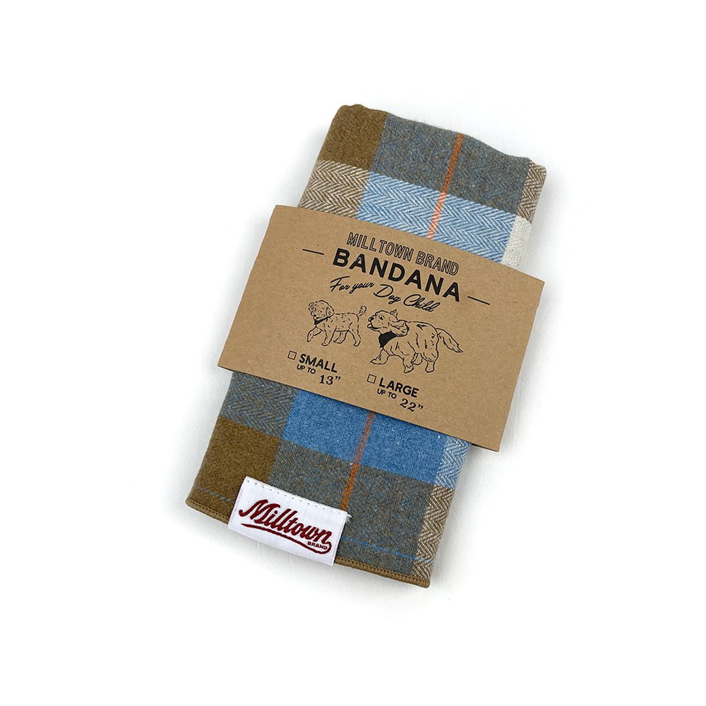 Square Dog Bandana - Hiking by the Lake Plaid