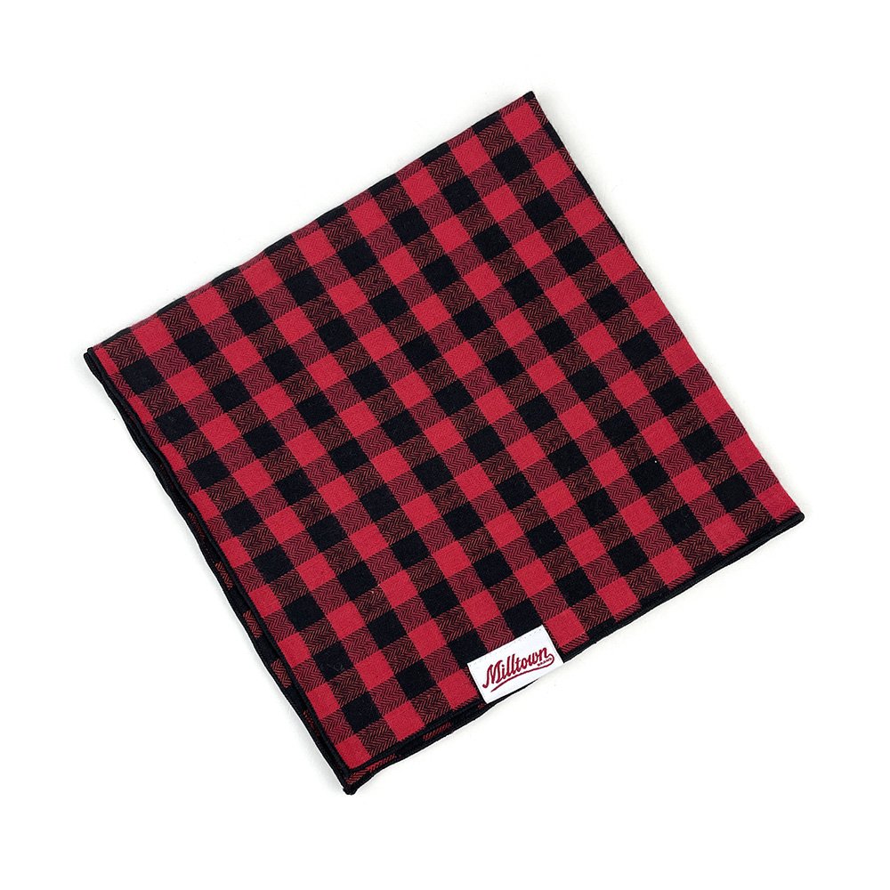 Square Dog Bandana - Red Buffalo Plaid