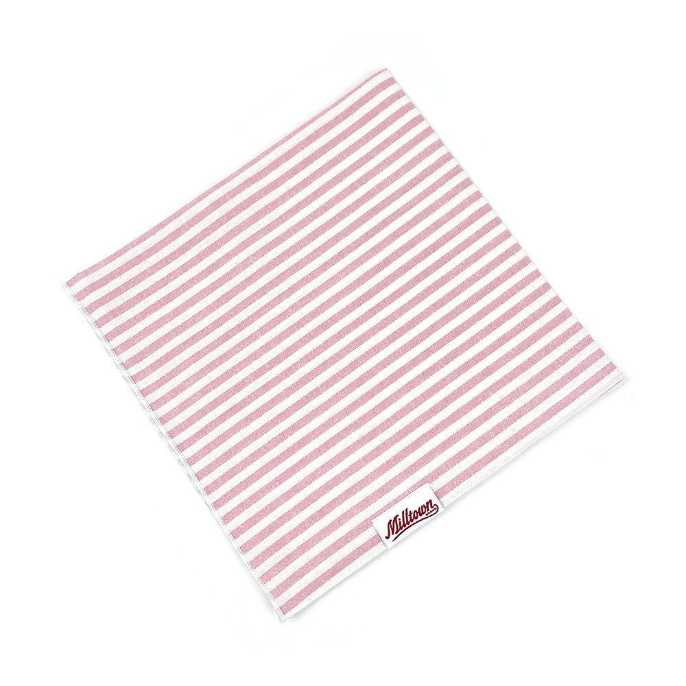 Square Dog Bandana - Pink Lemonade Stripe