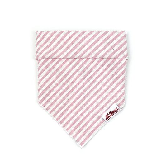 Square Dog Bandana - Pink Lemonade Stripe
