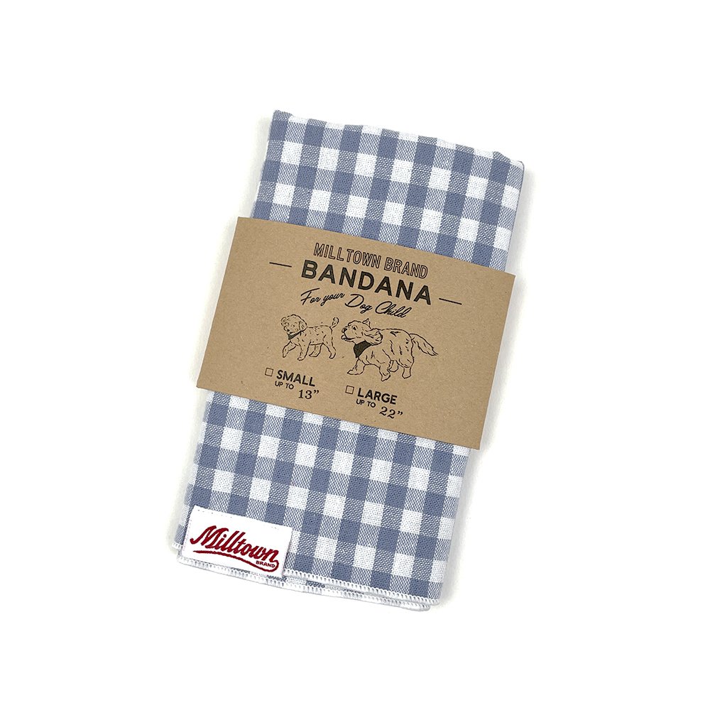 Square Dog Bandana - Picknic Blue Gingham