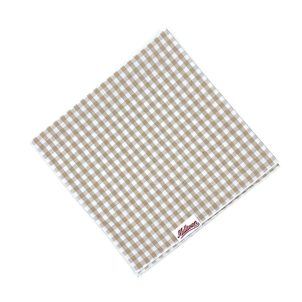 Square Dog Bandana - Beach Sand Gingham