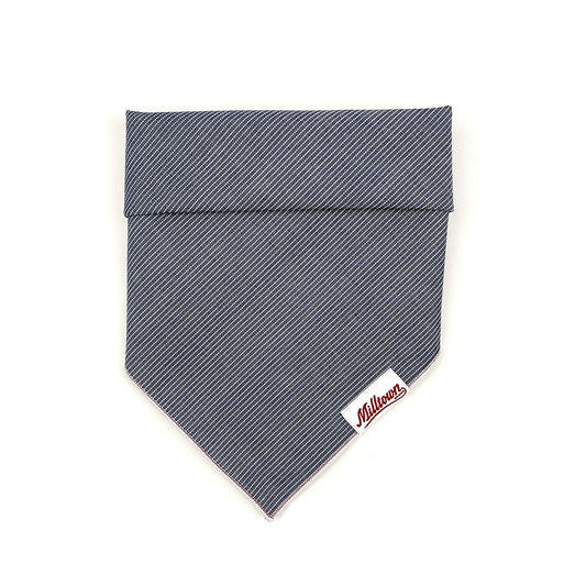 Square Dog Bandana - Selvedge Stripe Denim Chambray