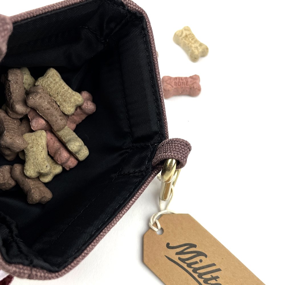 Dog Treat Case - Cabernet - Waterproof Washed Canvas