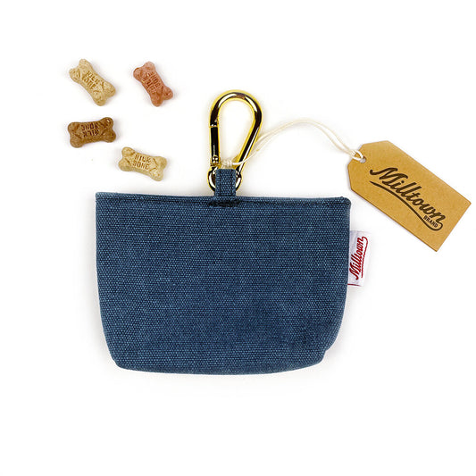 Dog Treat Case - Tahoe Blue - Waterproof Washed Canvas