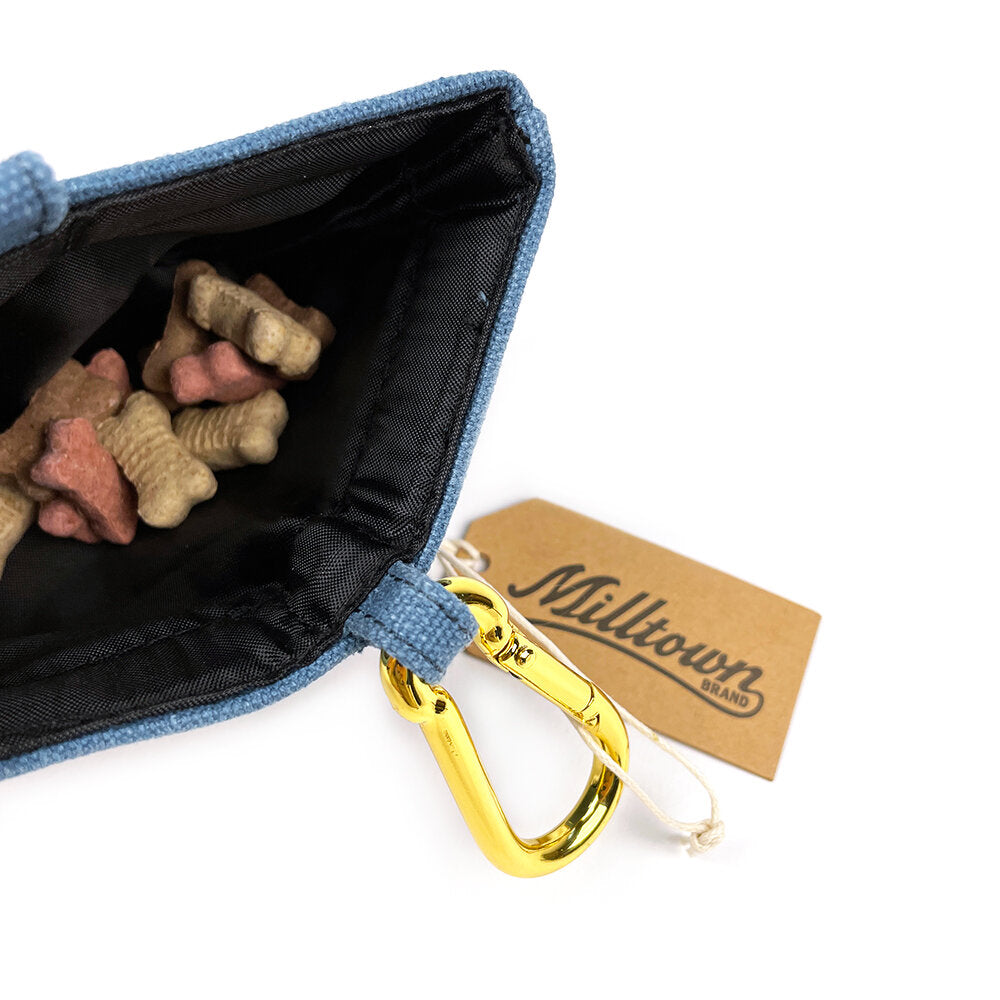 Dog Treat Case - Tahoe Blue - Waterproof Washed Canvas