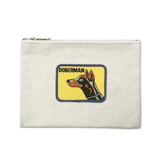 Vintage Dog Breed Pouch - Doberman (Square Patch)