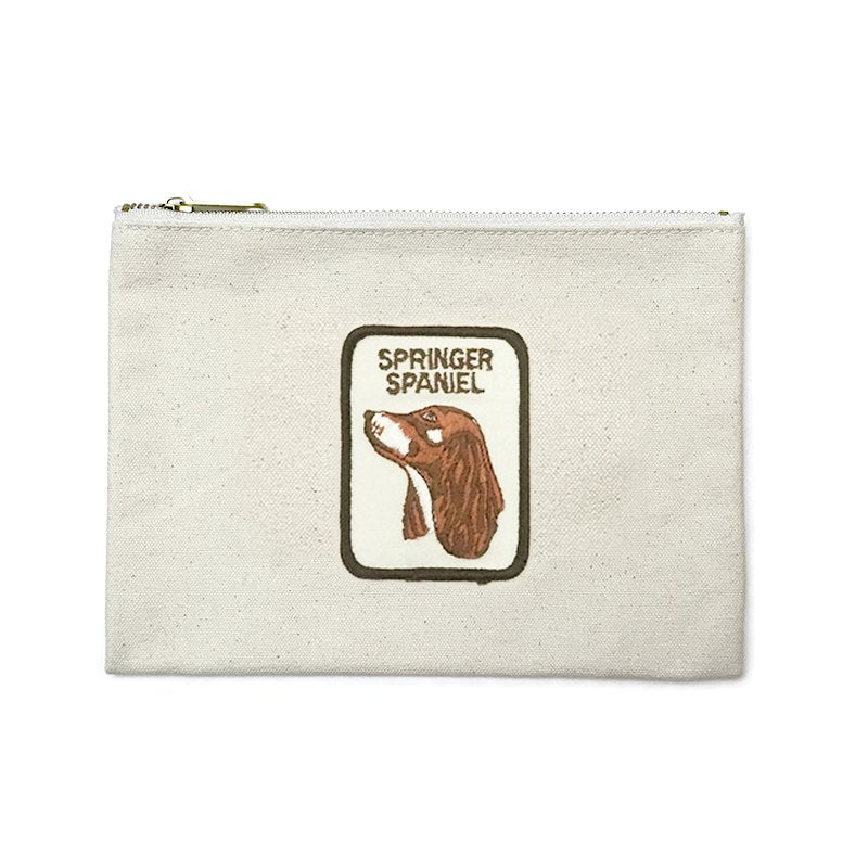 Vintage Dog Breed Pouch - Springer Spaniel