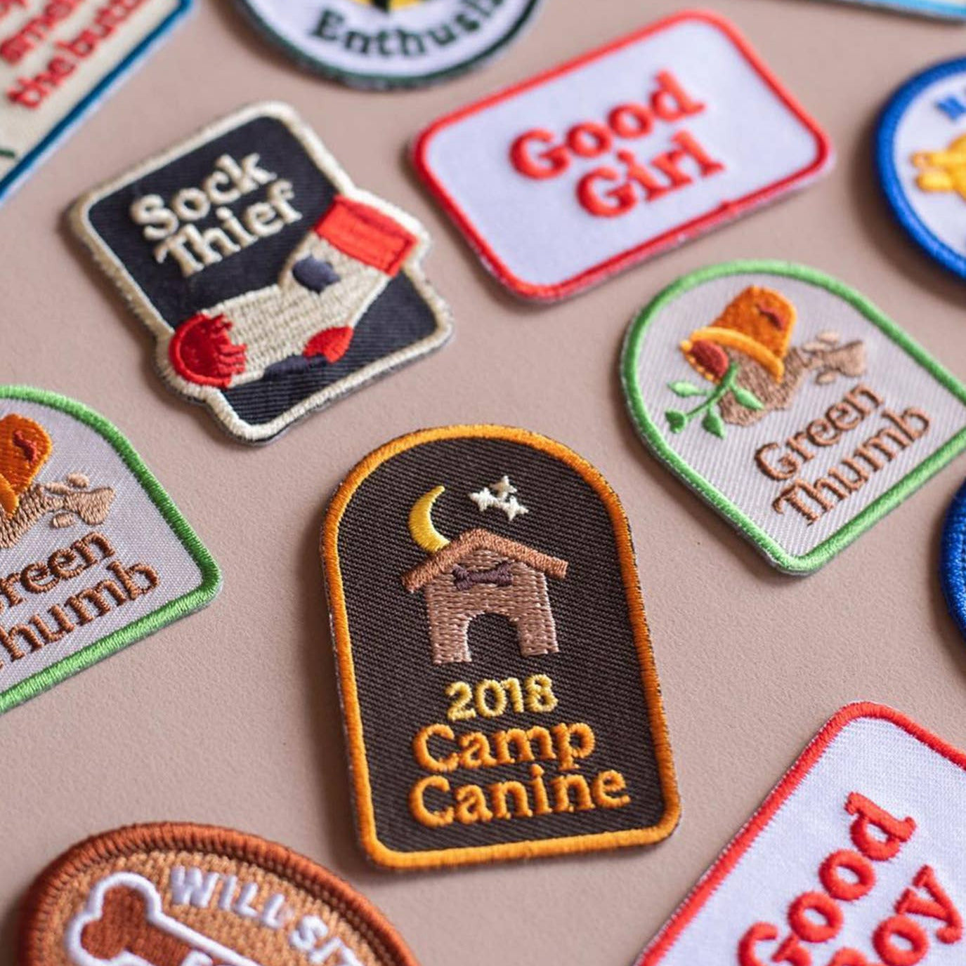 Scout's Honour - Tug of War Champion iron-on patch for dogs
