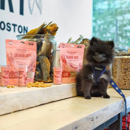Polkadog - Salmon Says Training Bits Crunchy Dog & Cat Treats