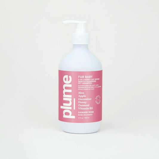Plume Care - Natural, Nourishing & Reparing Pet Shampoo for Sensitive Skin - Damask Rose