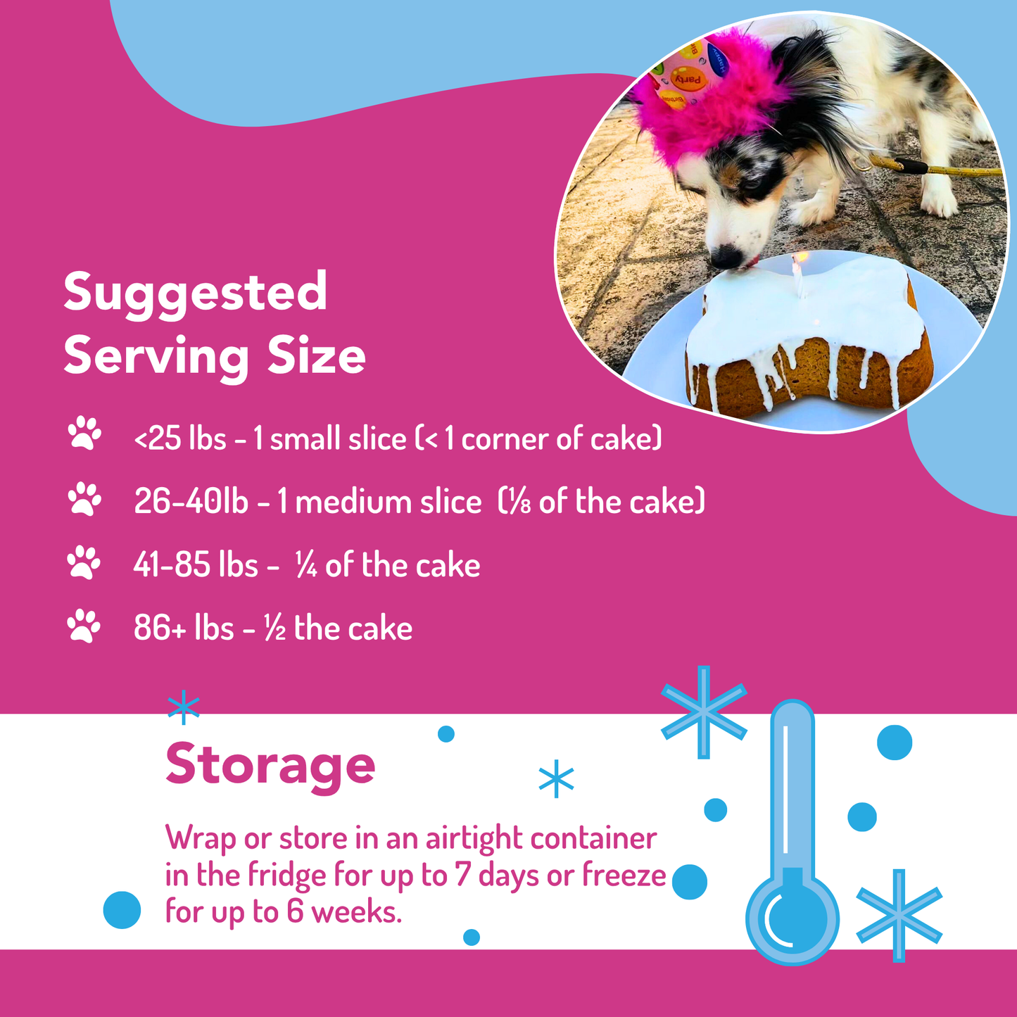 Dog Birthday Cake Kit - Birthday Cake with Pupfetti Sprinkles