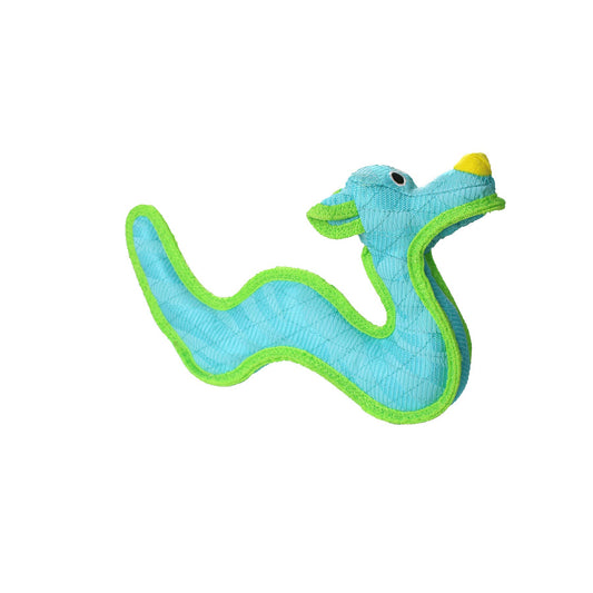 DuraForce Dragon Tiger - Blue, Durable, Squeaky Dog Toy