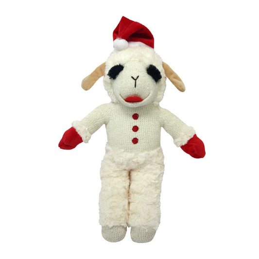 Multipet Lamb Chop Standing w/ Santa Hat 13 in