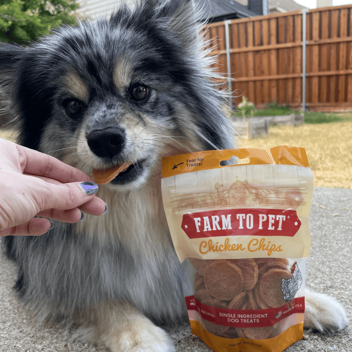 Farm To Pet - Chicken Chips Dog Treats – Made in USA: 4oz
