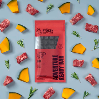 RYŌKEN INSTINCT - Beef Treat & Snack Bar for Active Dogs - Energy & Recovery