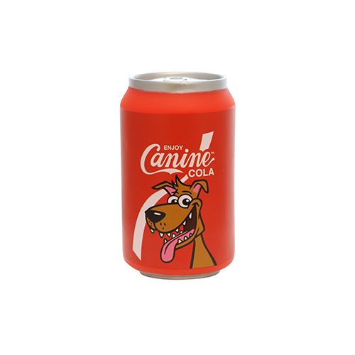 Silly Squeaker Soda Can Canine Cola, Squeaky Novelty Dog Toy