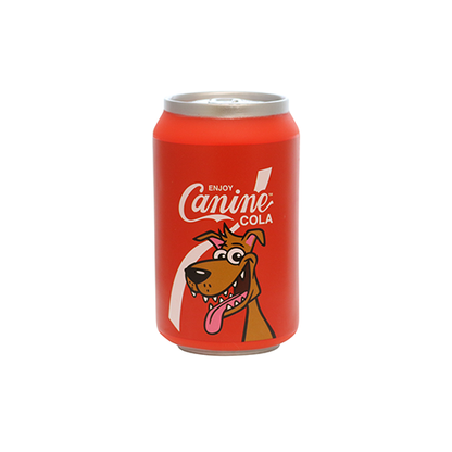 Silly Squeaker Soda Can Canine Cola, Squeaky Novelty Dog Toy