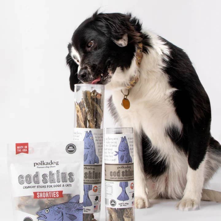 Polkadog - Cod Skins Jerky Shorties Crunchy Dog & Cat Treats