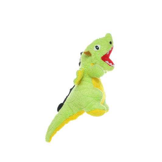 Mighty Jr Dragon - Green, Plush, Squeaky Dog Toy