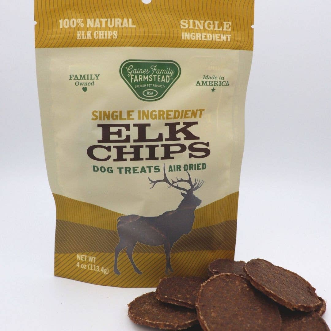 Gaines Family Farmstead - Elk Chips: 4.5oz