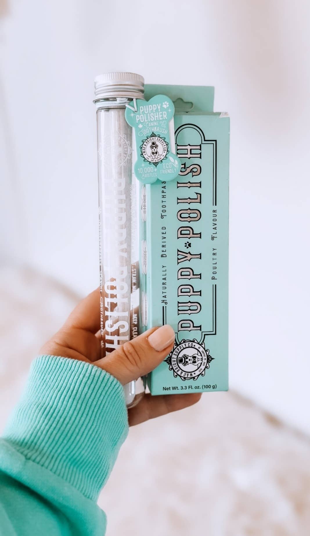 Wag & Bright Supply Co. : Puppy Polisher Eco Toothbrush - (Medium)