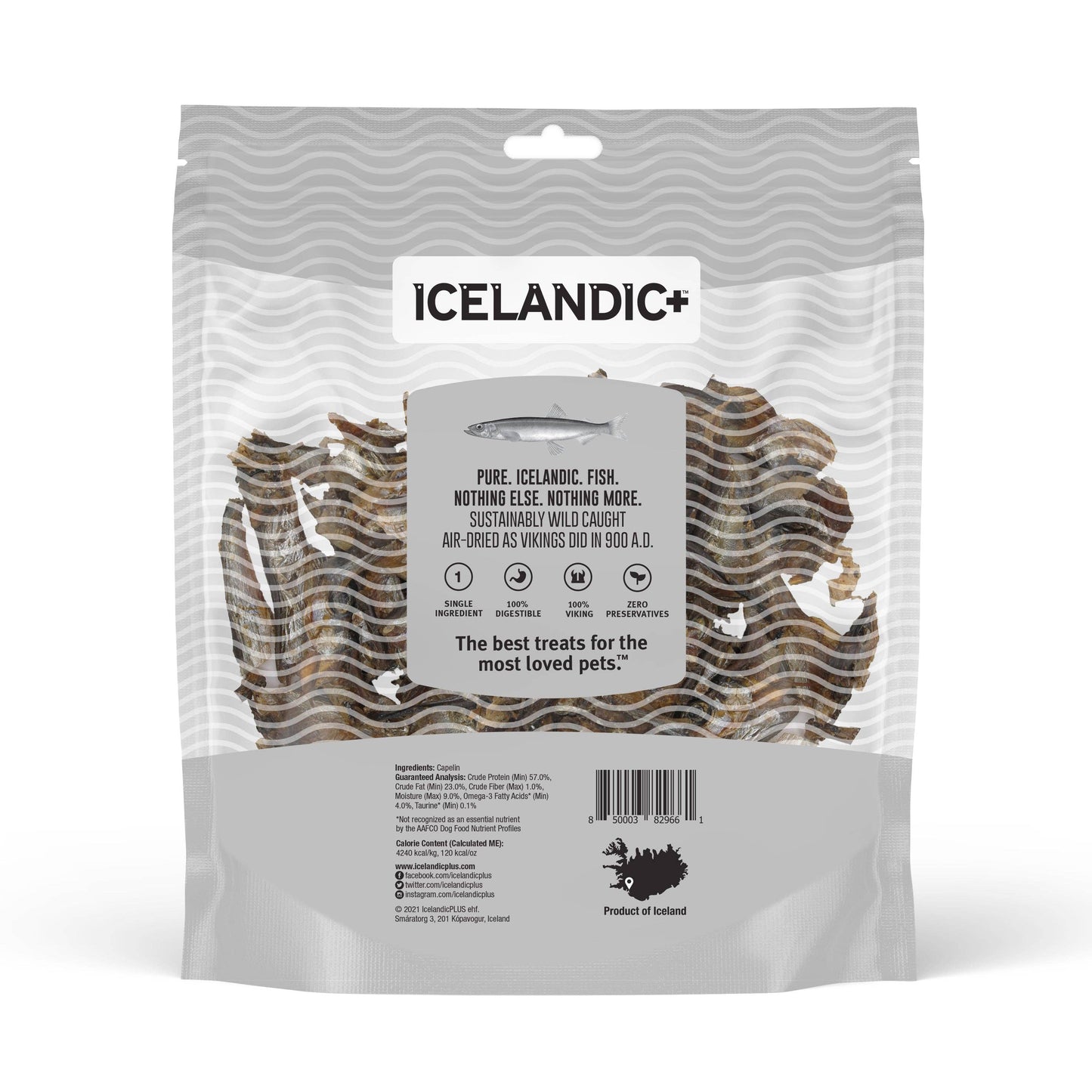 Icelandic+ - Capelin Whole Fish & Pieces Dog Treats 2.5 oz