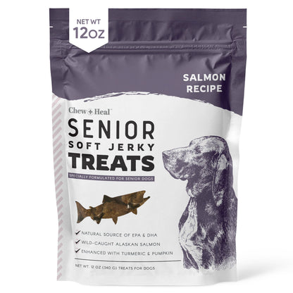 Chew + Heal : Senior Wild Alaskan Salmon Limited Ingredient Dog Treats: 5oz