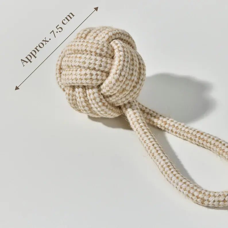 Monli Pet Toys - Rope Tug Ball | Dog Toy | Hemp Rope Dog Toy