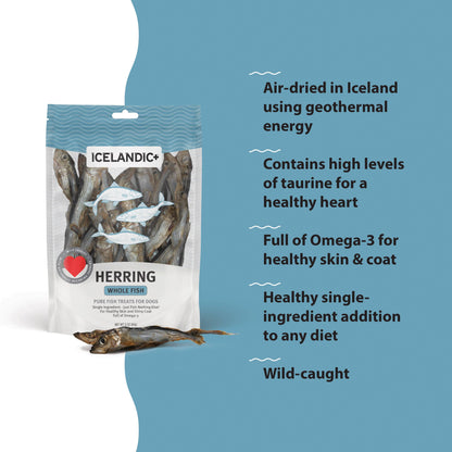 Icelandic+ - Herring Whole Fish Dog Treats 3.0 oz