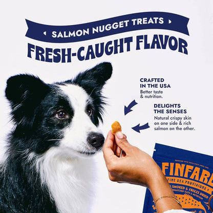 Finfare - Freeze-Dried Salmon Nuggets for Dogs, 2oz