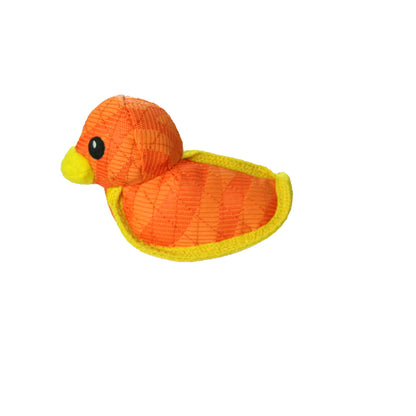 DuraForce Duck Tiger - Orange, Durable, Squeaky Dog Toy