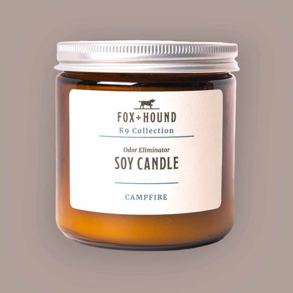 Fox + Hound - CANDLE  "CAMPFIRE" FOX + HOUND ODOR-ELIMINATOR SOY