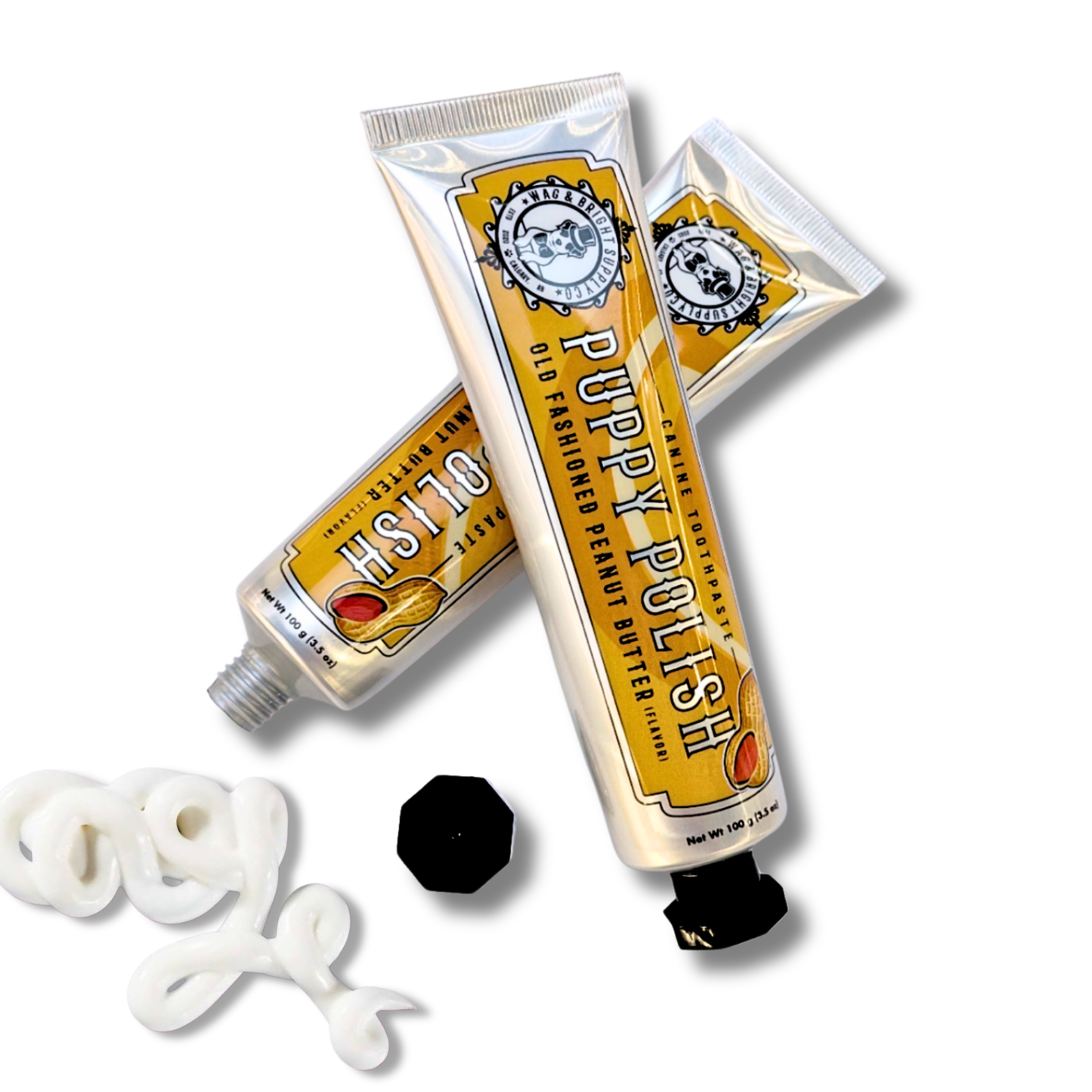 Wag & Bright Supply Co.: Puppy Polish Toothpaste - Old Fashioned Peanut Butter