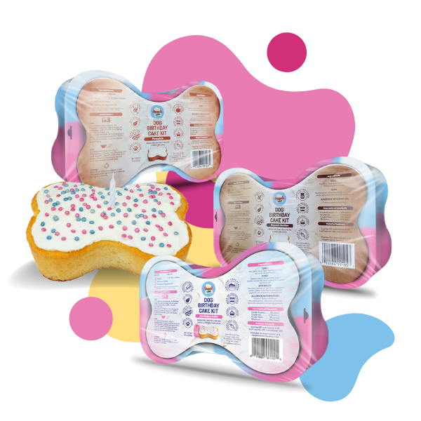 Dog Birthday Cake Kit - Birthday Cake with Pupfetti Sprinkles