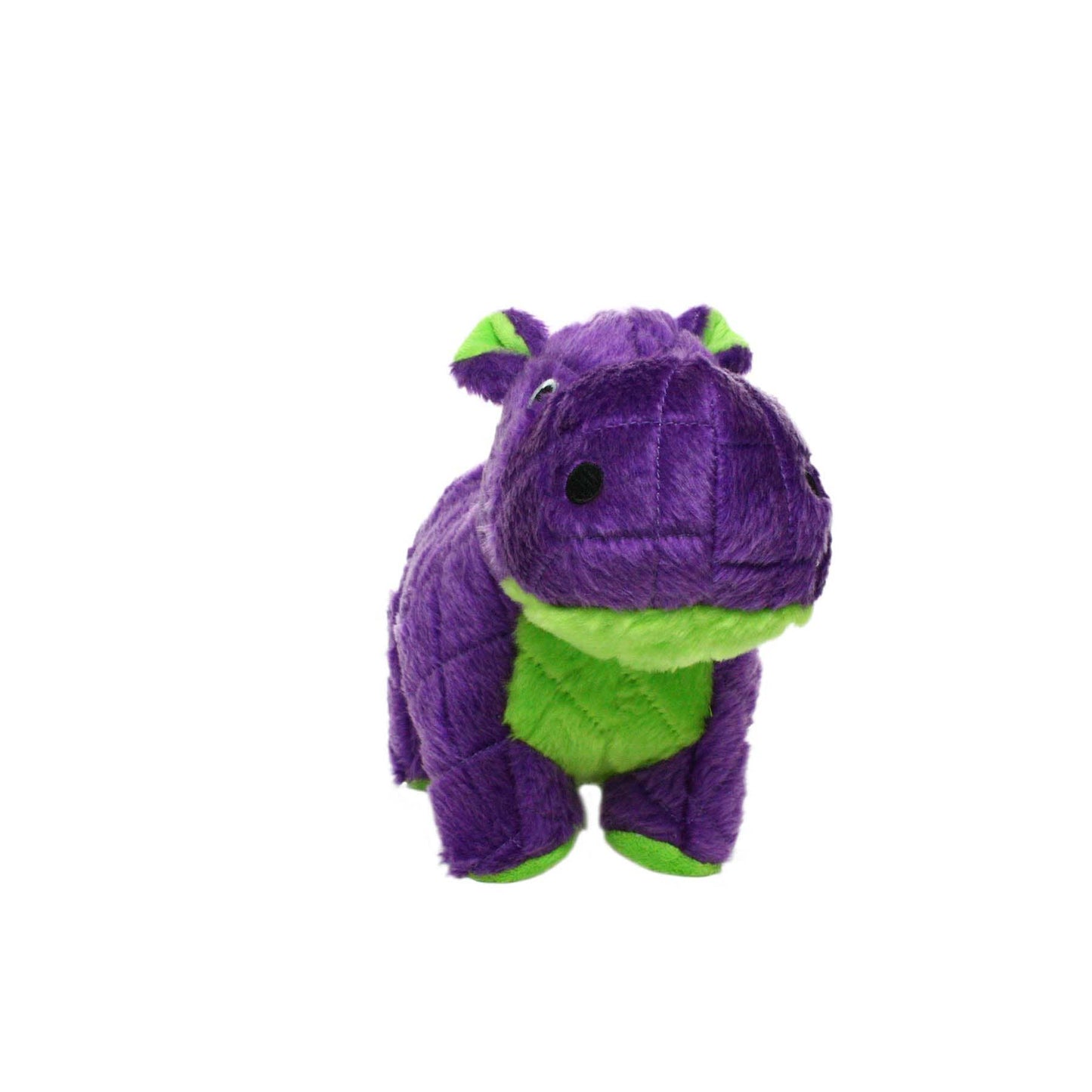 Mighty Safari Hippo - Purple, Plush, Squeaky Dog Toy