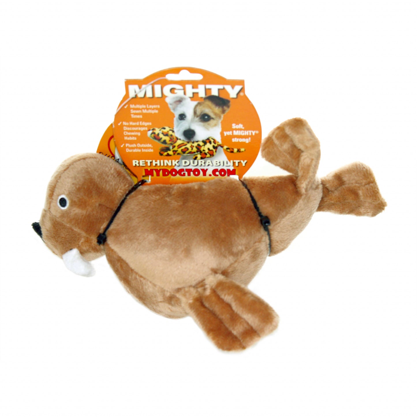Mighty Jr Arctic Walrus, Plush, Squeaky Dog Toy