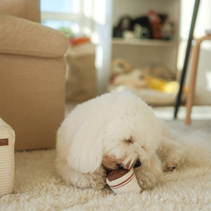 Lambwolf Collective - ESPRESSO POP // ENRICHMENT DOG TOY // Squeaky Ball