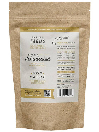 Farm Hounds - Beef Jerky - All-Natural Dog Treats - 3.5oz: 3.5oz