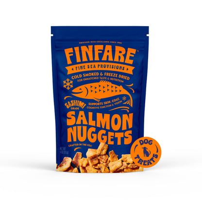 Finfare - Freeze-Dried Salmon Nuggets for Dogs, 4oz