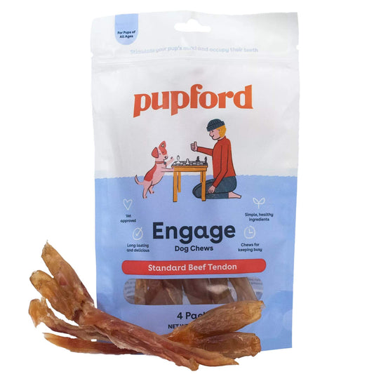 Pupford - Standard Beef Tendon Dog Chew 4 Pack