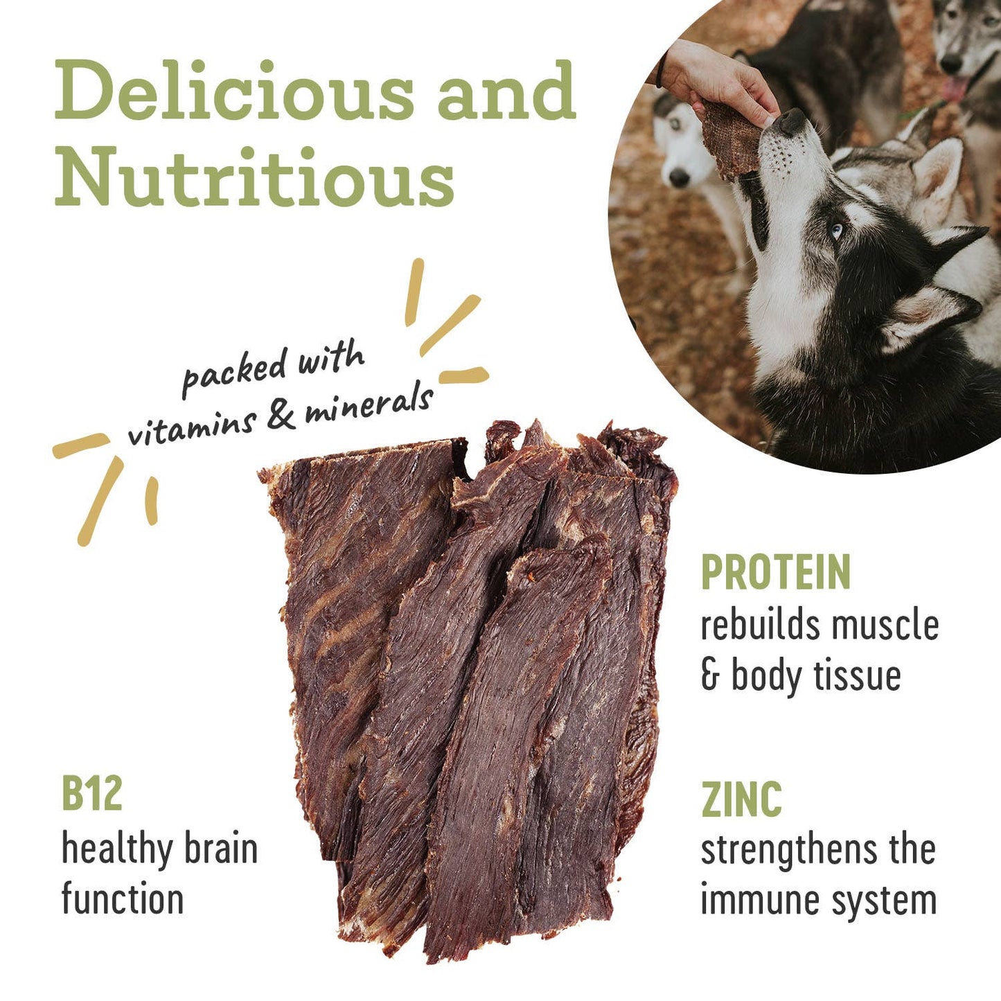 Farm Hounds - Beef Jerky - All-Natural Dog Treats - 3.5oz: 3.5oz