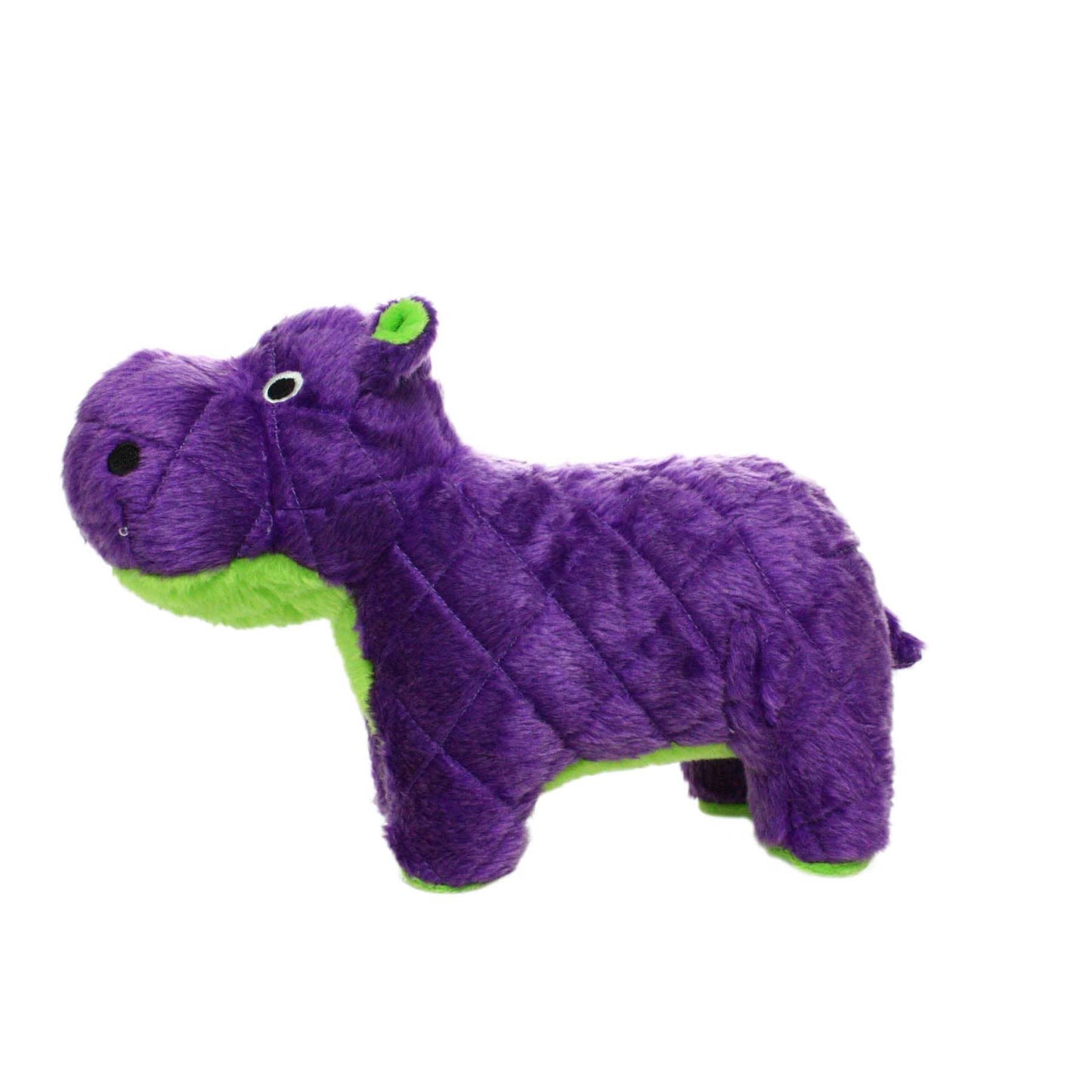 Mighty Safari Hippo - Purple, Plush, Squeaky Dog Toy