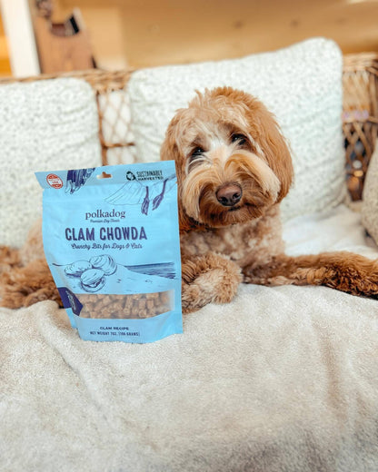 Polkadog - Clam Chowda Training Bits Crunchy Dog & Cat Treats