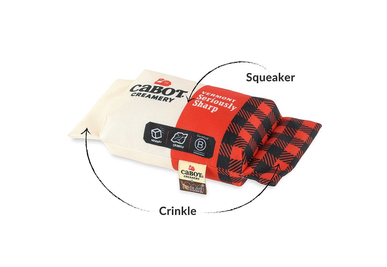 Play Pet Brands - P.L.A.Y. x Cabot Creamery Seriously Sharp Squeaker