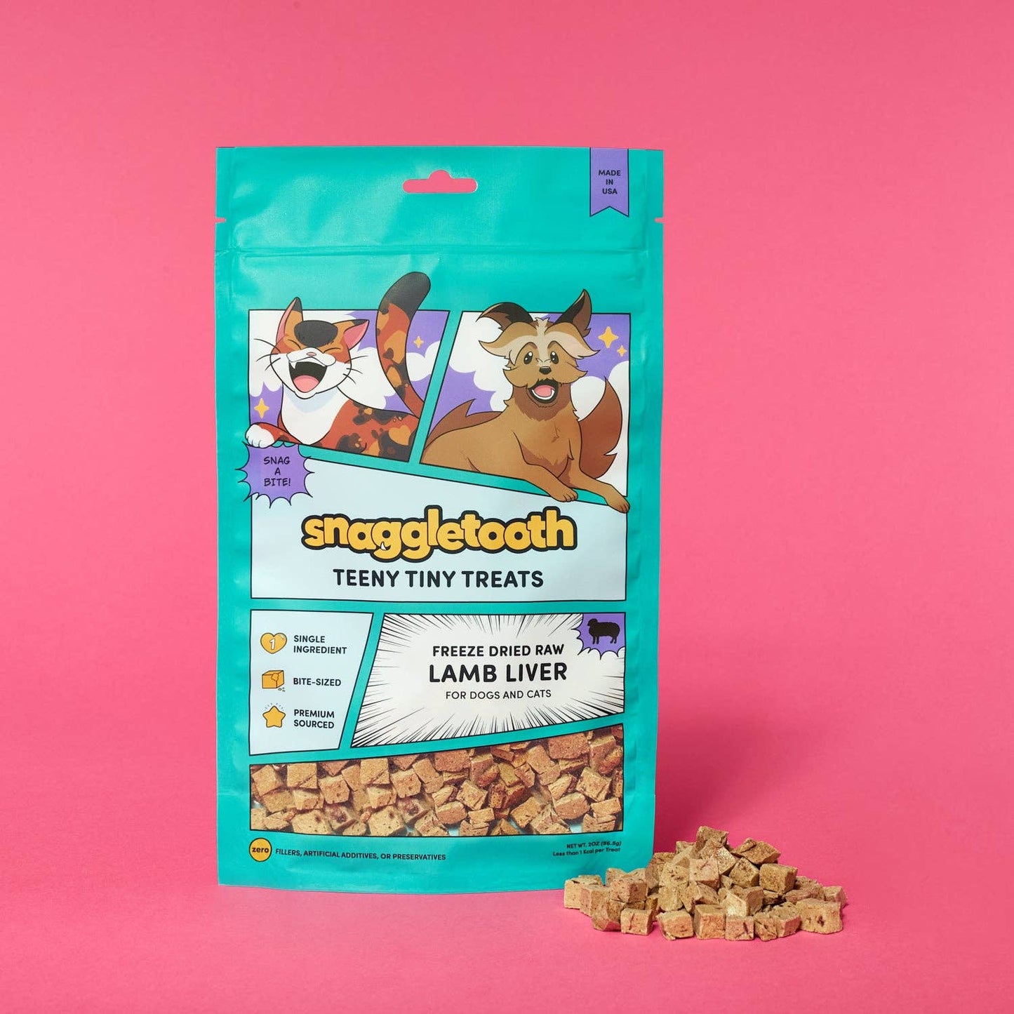 Snaggletooth: Lamb Liver - Freeze Dried Raw Teeny Tiny Treats
