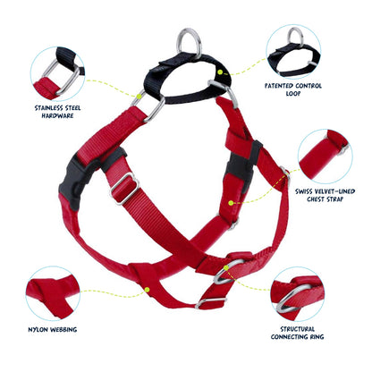 2 Hounds Design - Red Freedom No-Pull Dog Harness