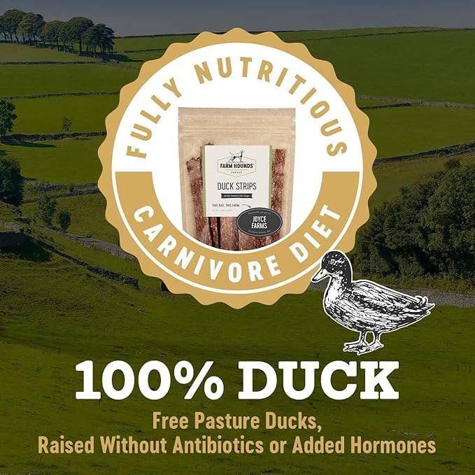 Farm Hounds - Duck Strips - All-Natural Dog Treats- 4.5 oz: 4.5oz